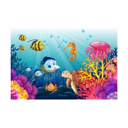 Sticker perete copii acvariu marin